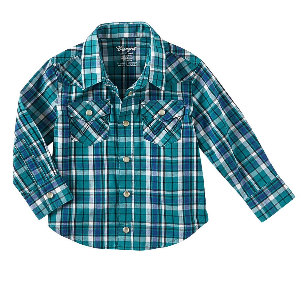 Wrangler Boys Pearl Snap Shirt