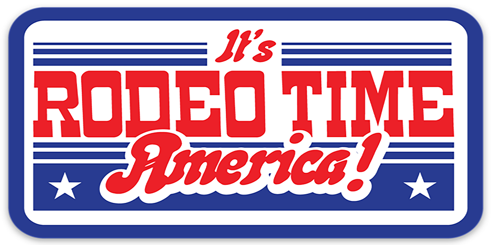 Dale Brisby IT'S RODEO TIME AMERICA DECAL
