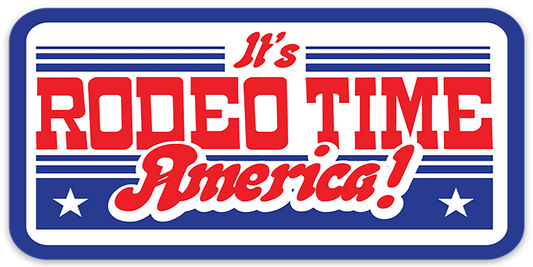 Dale Brisby IT'S RODEO TIME AMERICA DECAL