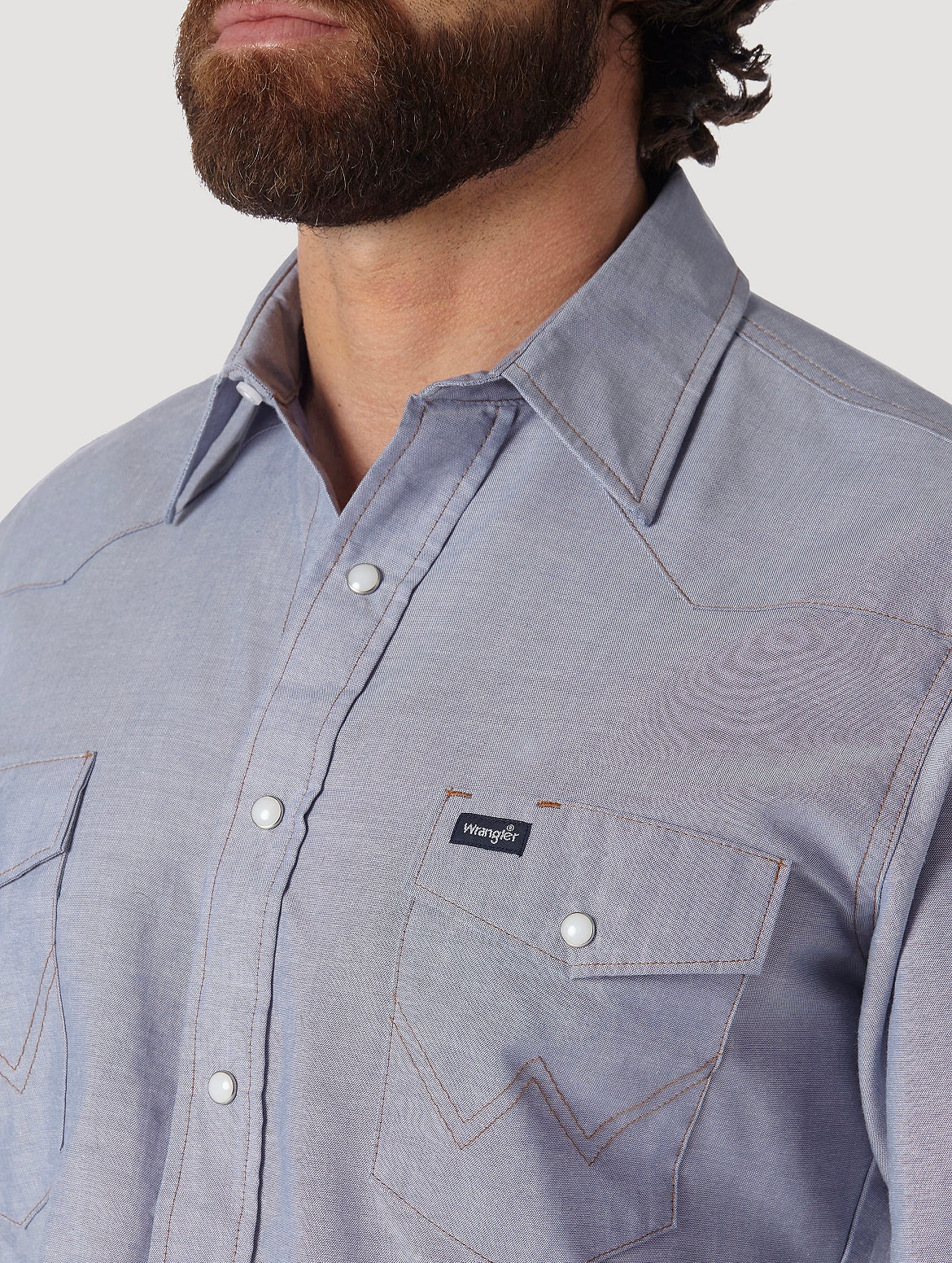 CHAMBRAY WORK LONG SLEEVE SHIRT