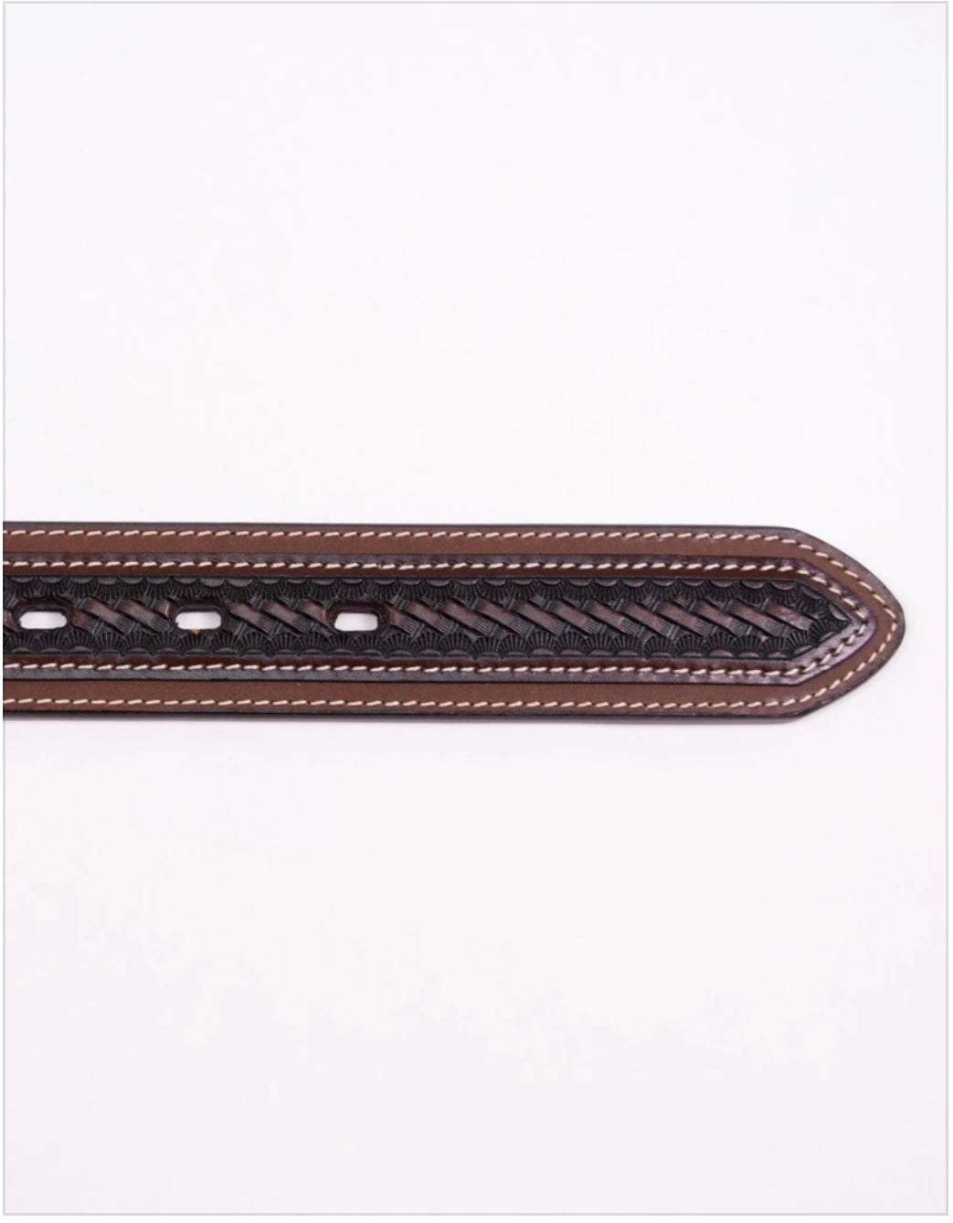 Cowboy Chrome KID'S BELT WITH HALF DIAMOND & BERRY CONCHOS & BASKET TOOLING (825)