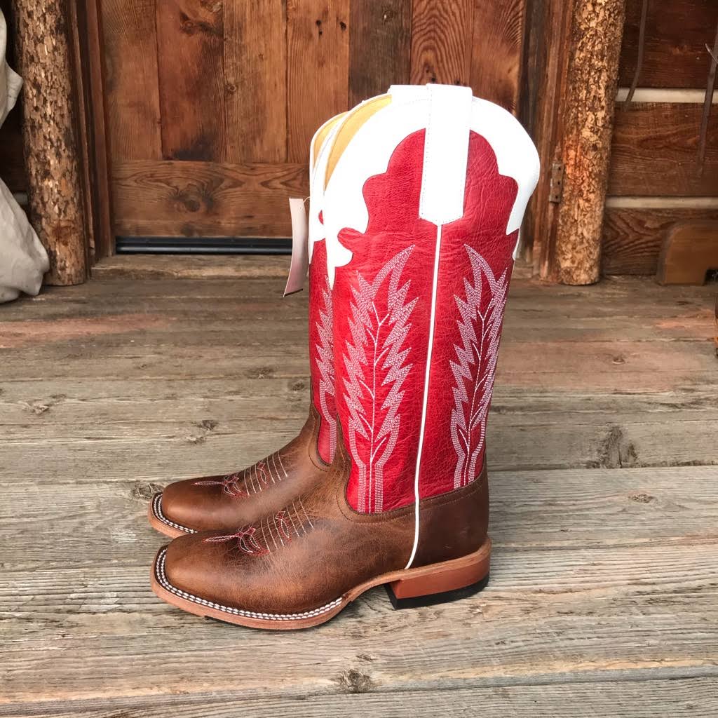 Red ranch boots Clearance
