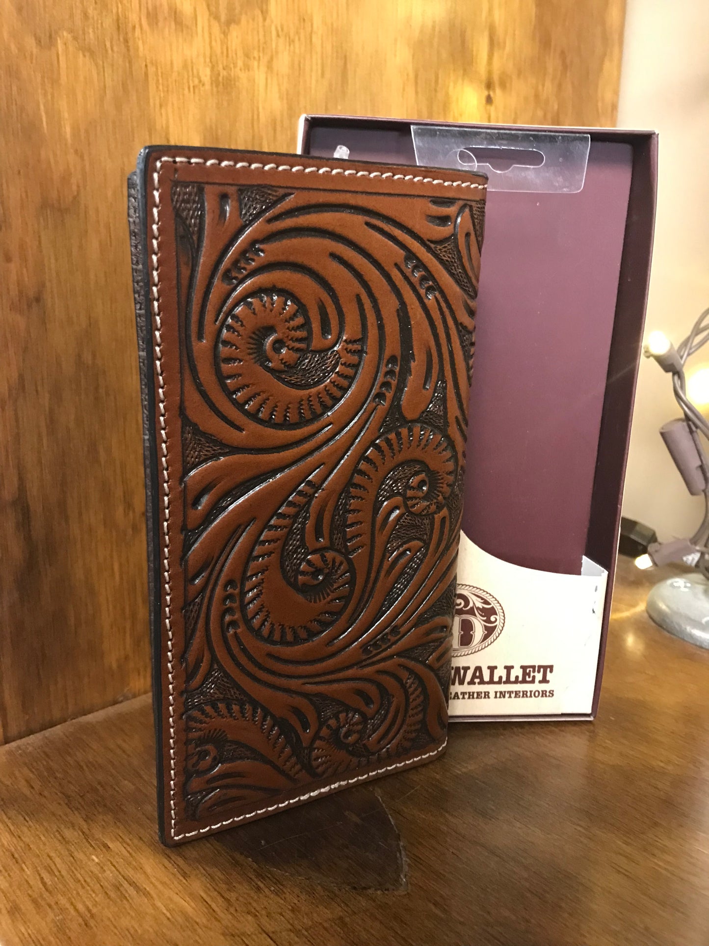 3D Belt Company Hand Tooled Rodeo Wallet (1302)