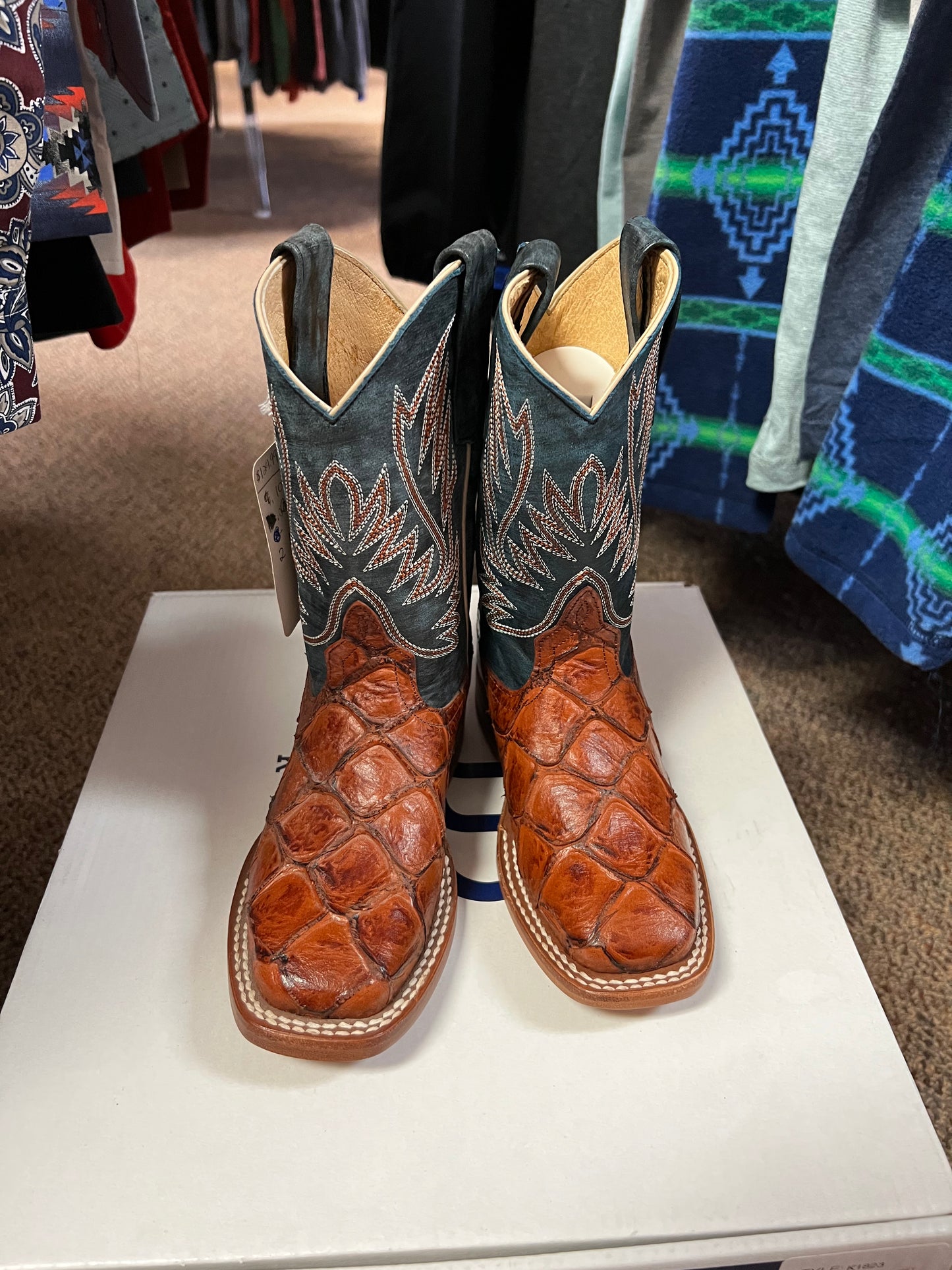 Anderson Bean Kids Cognac Filet Fo Fish Boots (K1823)