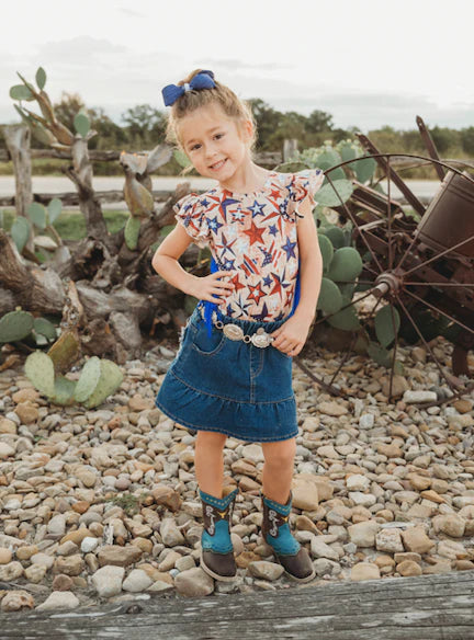 Baby sales denim skirt