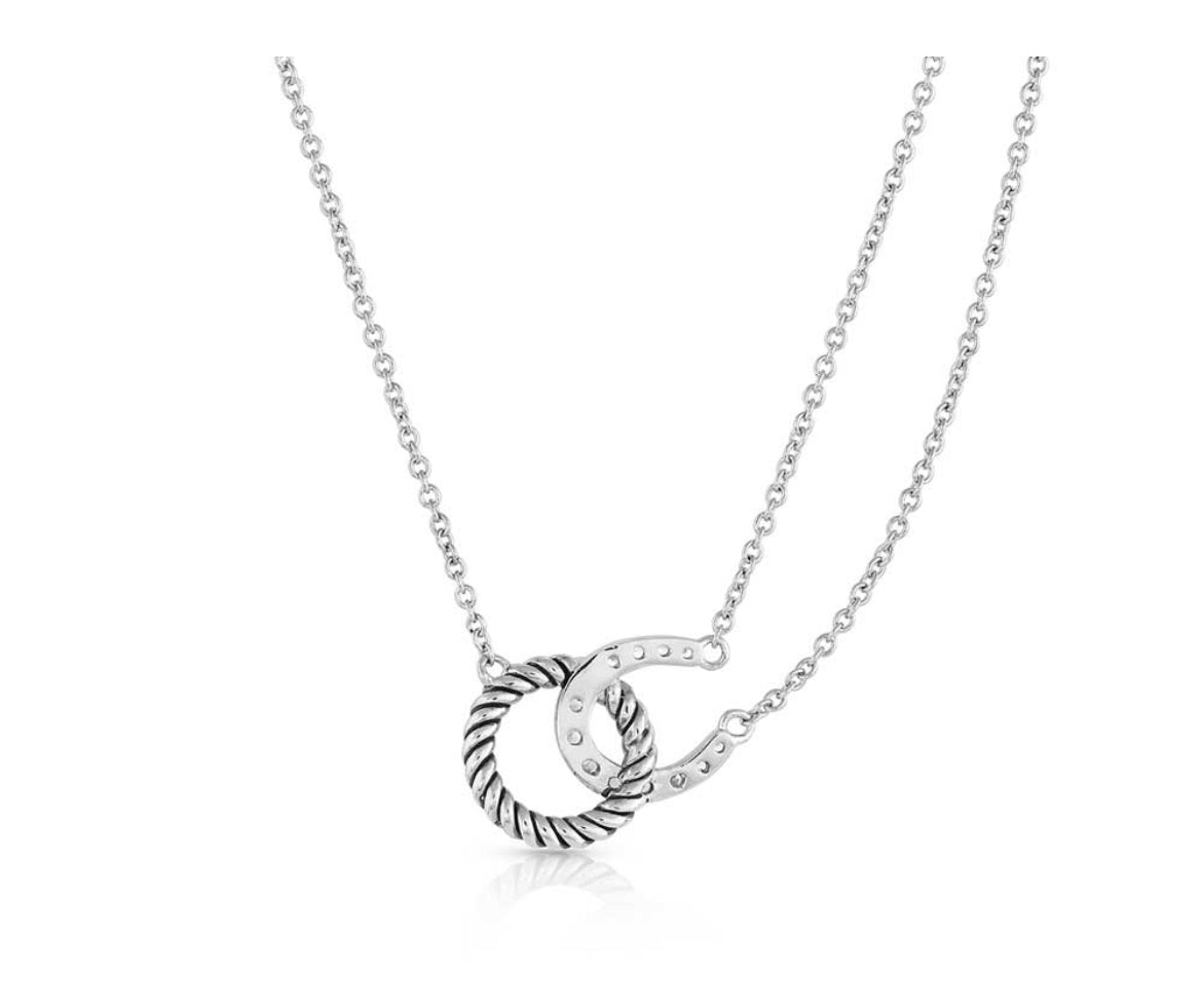 Hooked On Luck Horseshoe Necklace