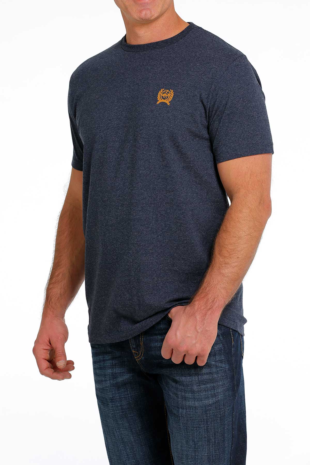 Cinch Men’s Heather Navy Tee