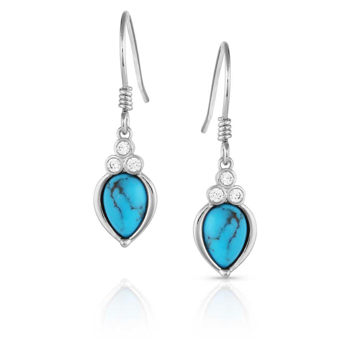 Tip of the Iceberg Turquoise Earrings