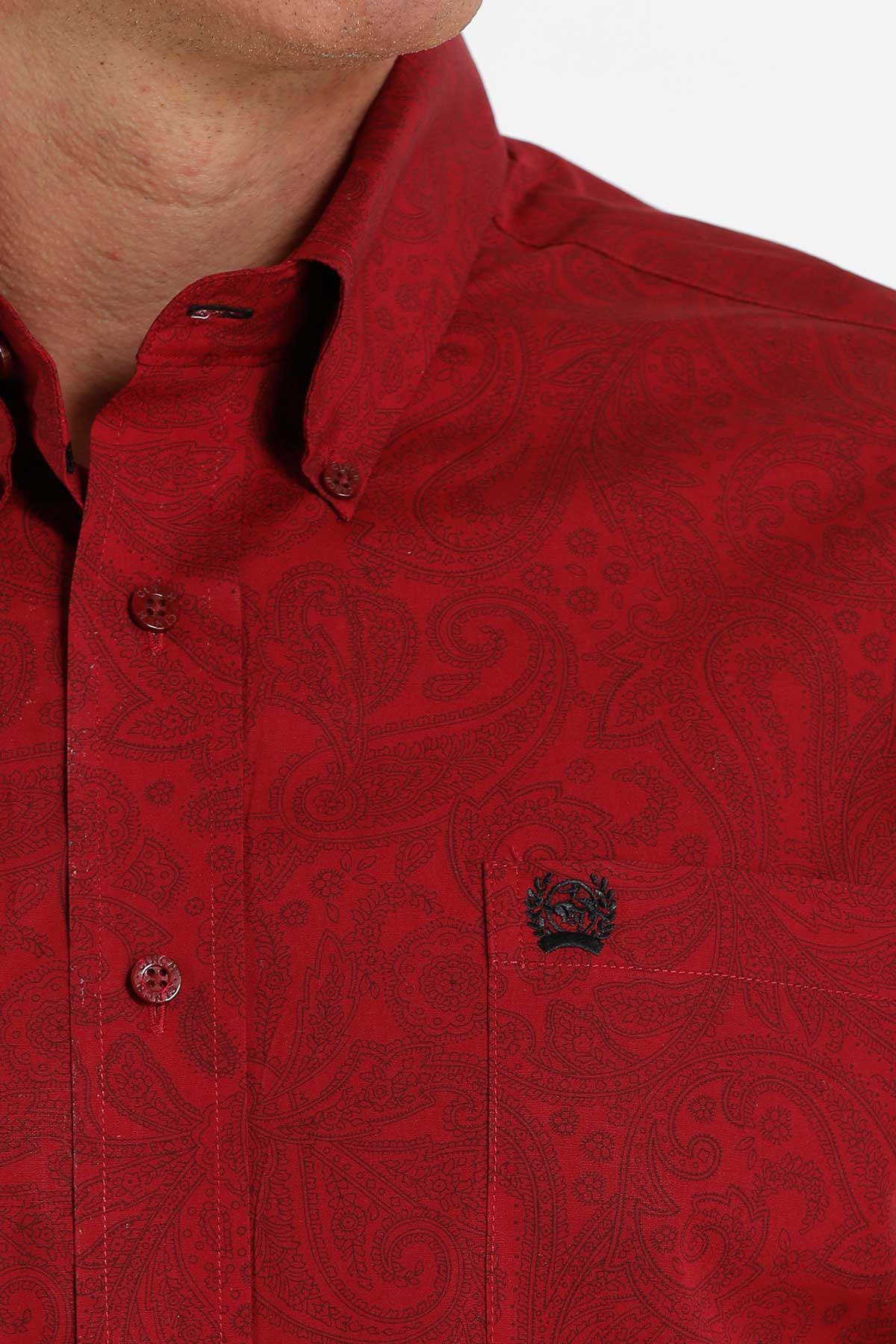 Cinch Men’s Red Paisley Shirt (5322)