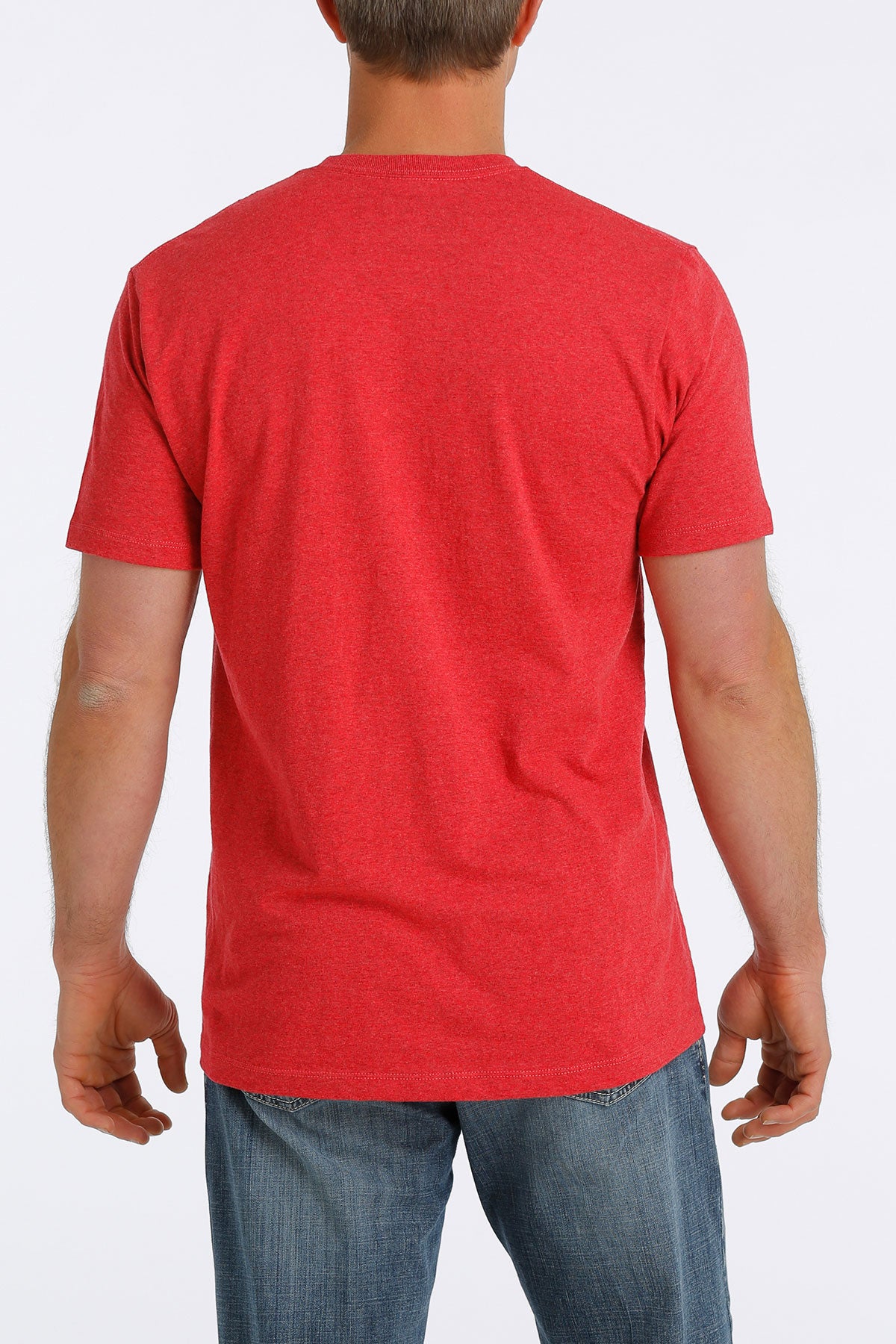 Cinch Men’s Red Logo Tee (0497)