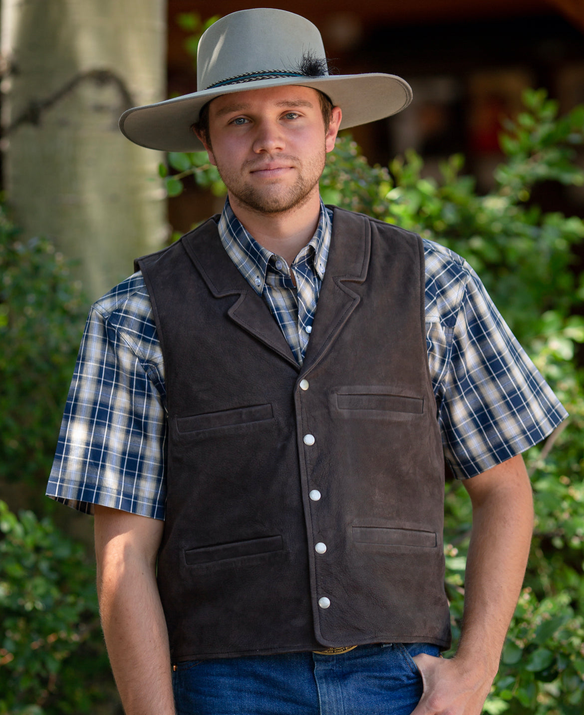 Wyoming Traders Buffalo Leather Vest
