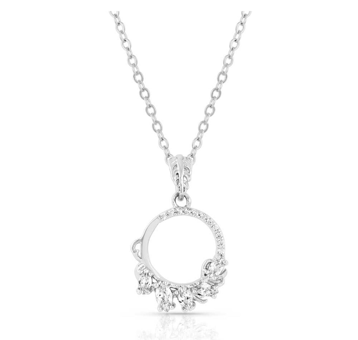 Fiery Ice Wreath Petite Necklace