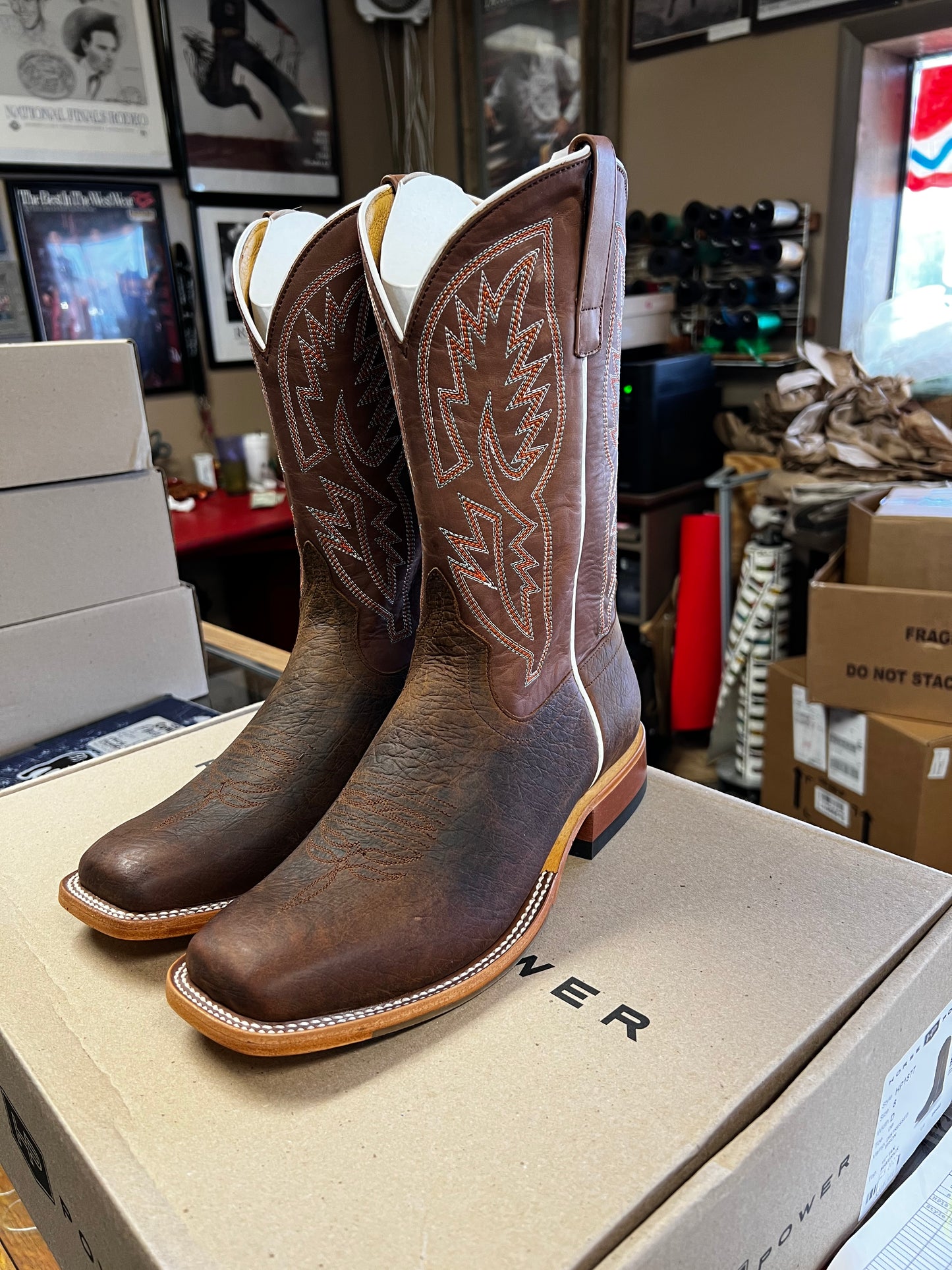 Horsepower Distressed Bison Boots (HP1877)