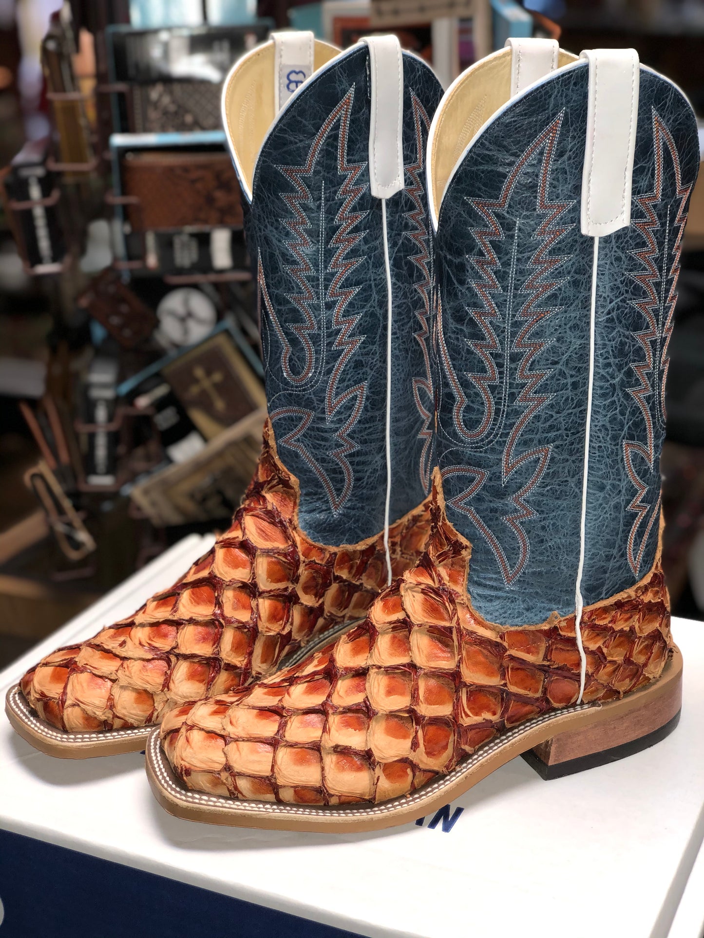 Anderson Bean Cognac Big Bass Boots (324207)
