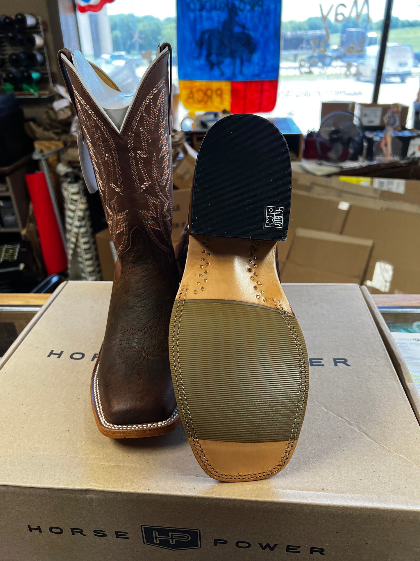 Horsepower Distressed Bison Boots (HP1877)