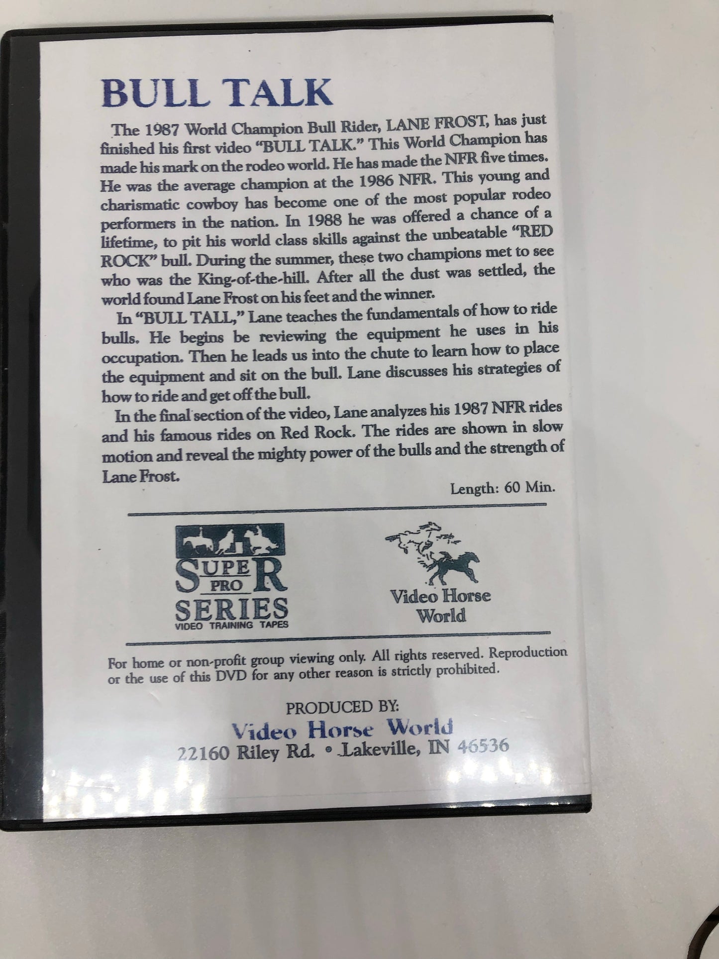 Lane Frost Bull Talk