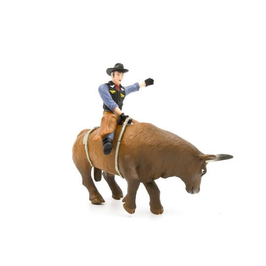 Little Busters Bucking Bull & Rider Toy Brown