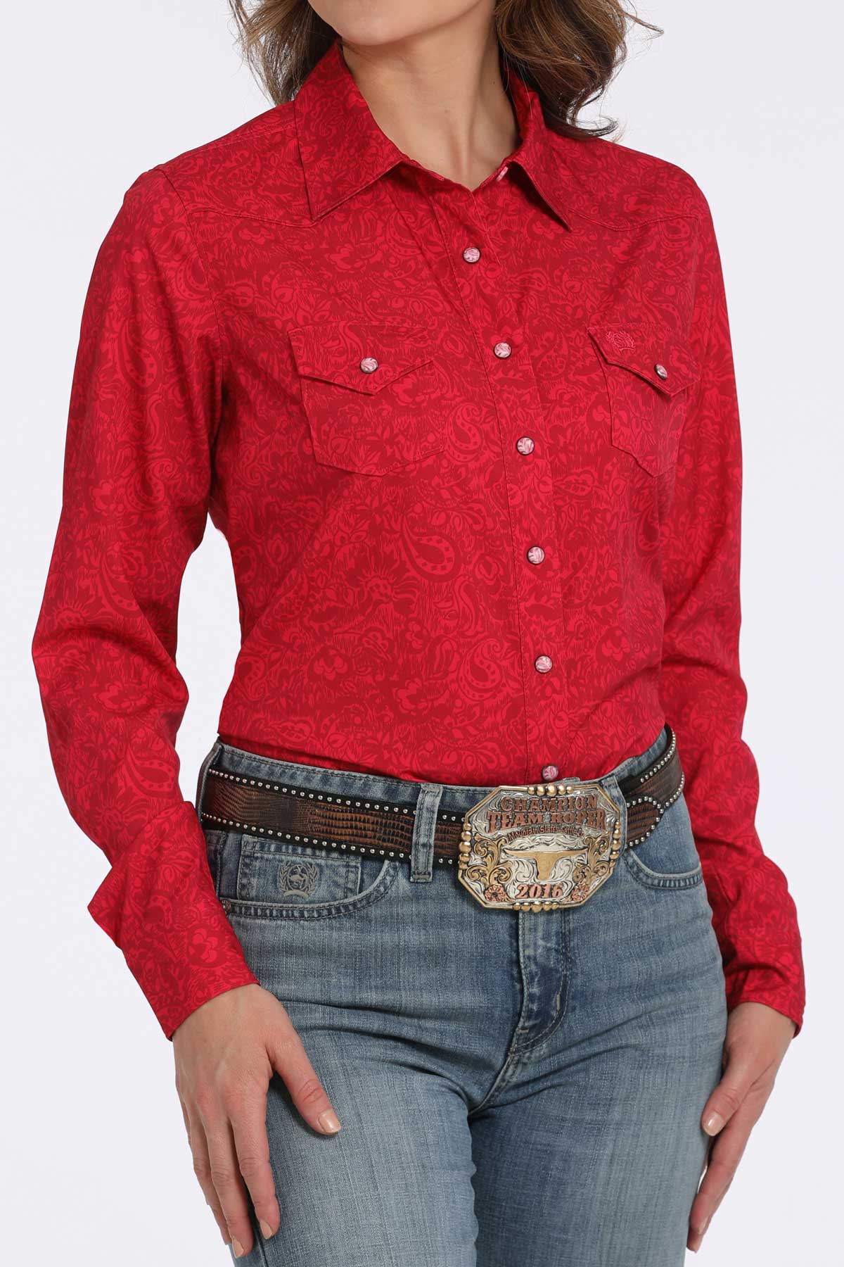 Women’s Pink Paisley Shirt (6003)