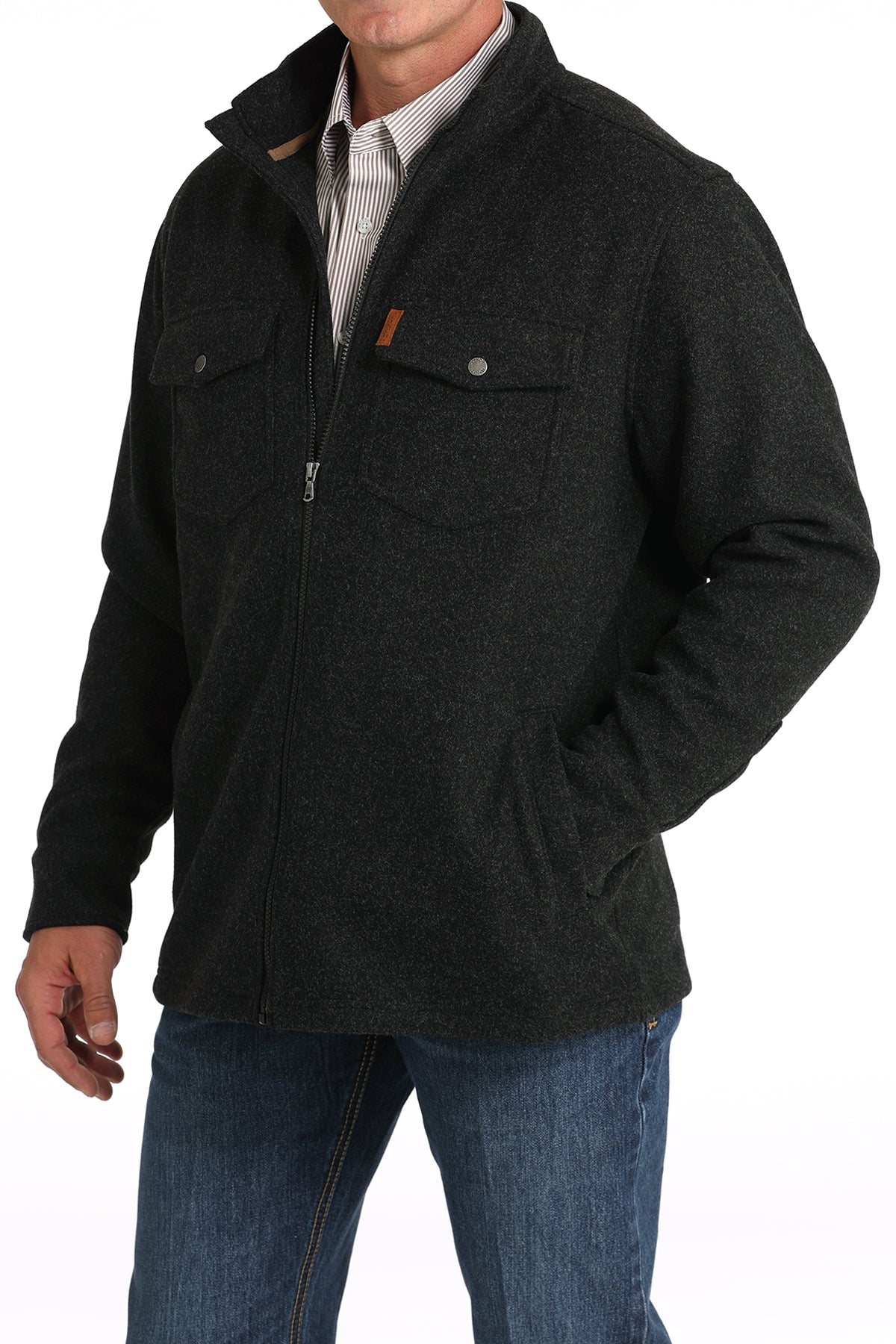 Men’s Black Shirt Jacket (7001)