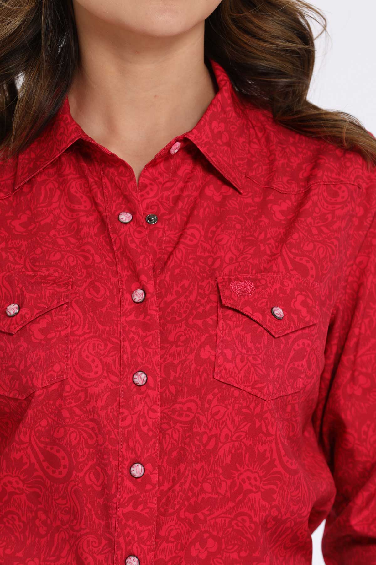 Women’s Pink Paisley Shirt (6003)