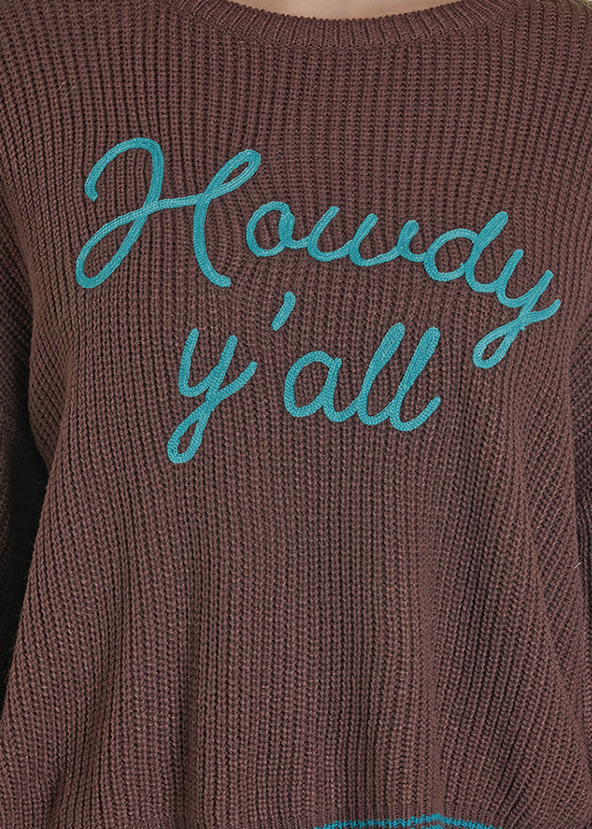 R&R Howdy Yall Sweater (7770)