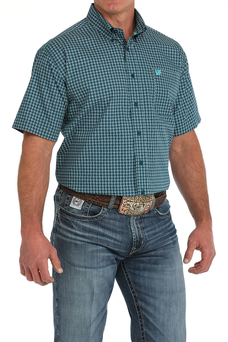 Cinch Navy Squared SS Shirt (1478)