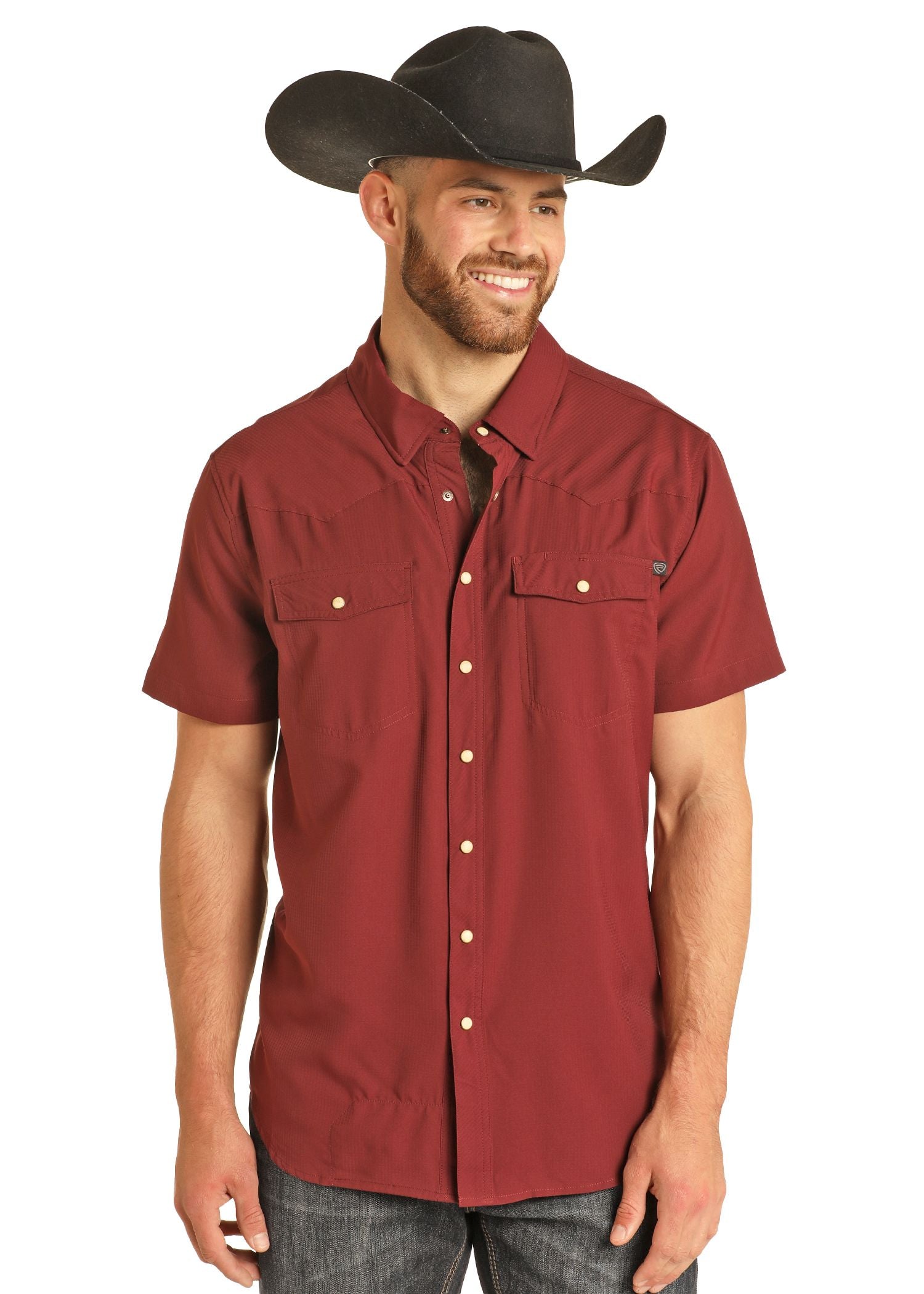 Men’s Maroon SS Shirt (6797)