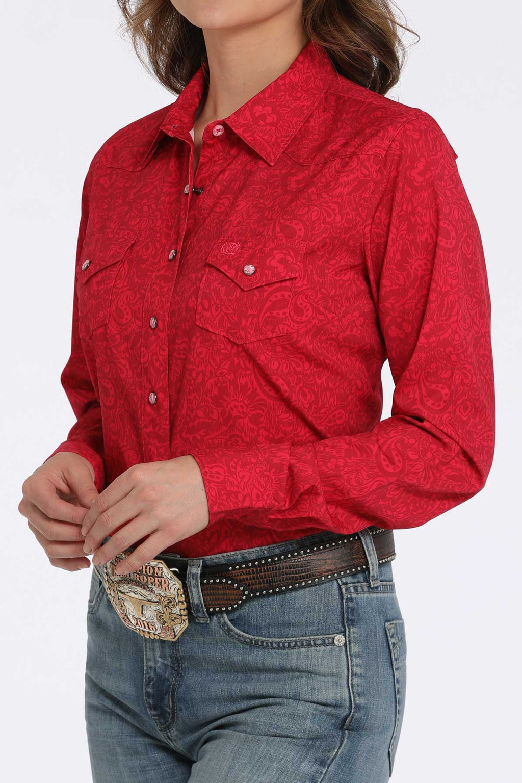 Women’s Pink Paisley Shirt (6003)