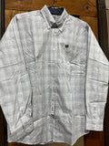 Grey Plaid LS Shirt