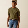 Boy’s Ariat Roped Diamond Tshirt (2410)