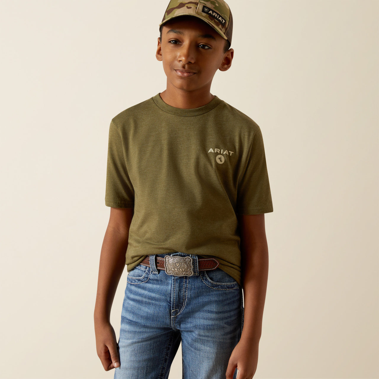 Boy’s Ariat Roped Diamond Tshirt (2410)