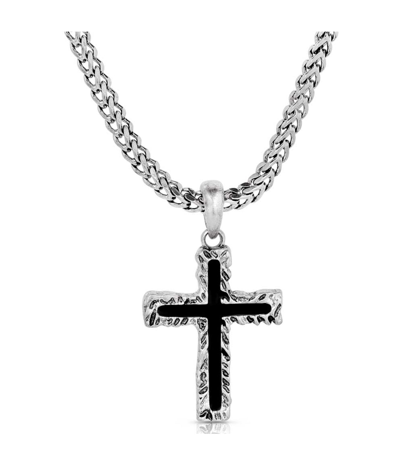 Roughstock Cross Necklace