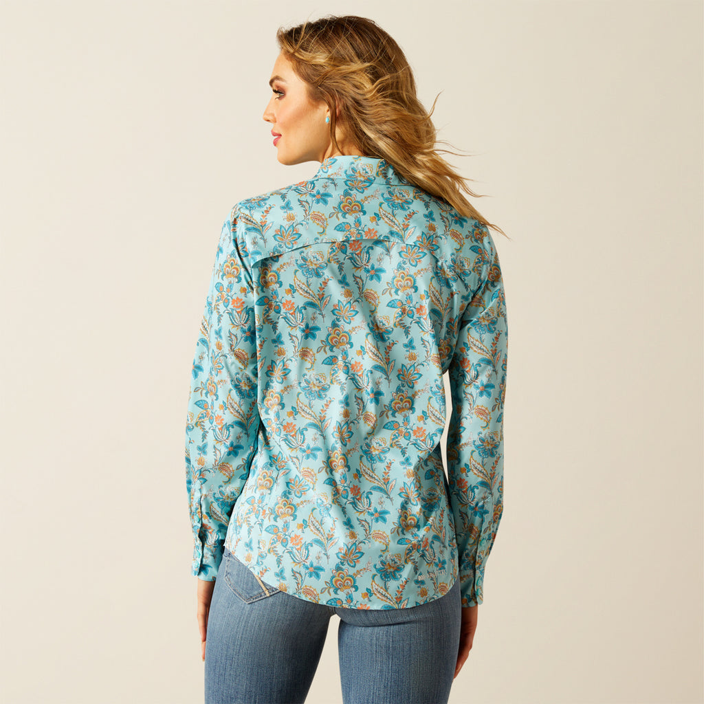 Ariat Blue Paisley Floral Shirt (8801)