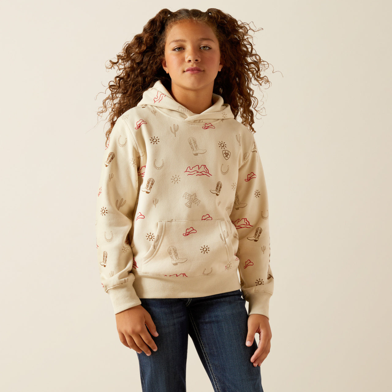 Ariat Girl’s Stamped Hoodie (2845)