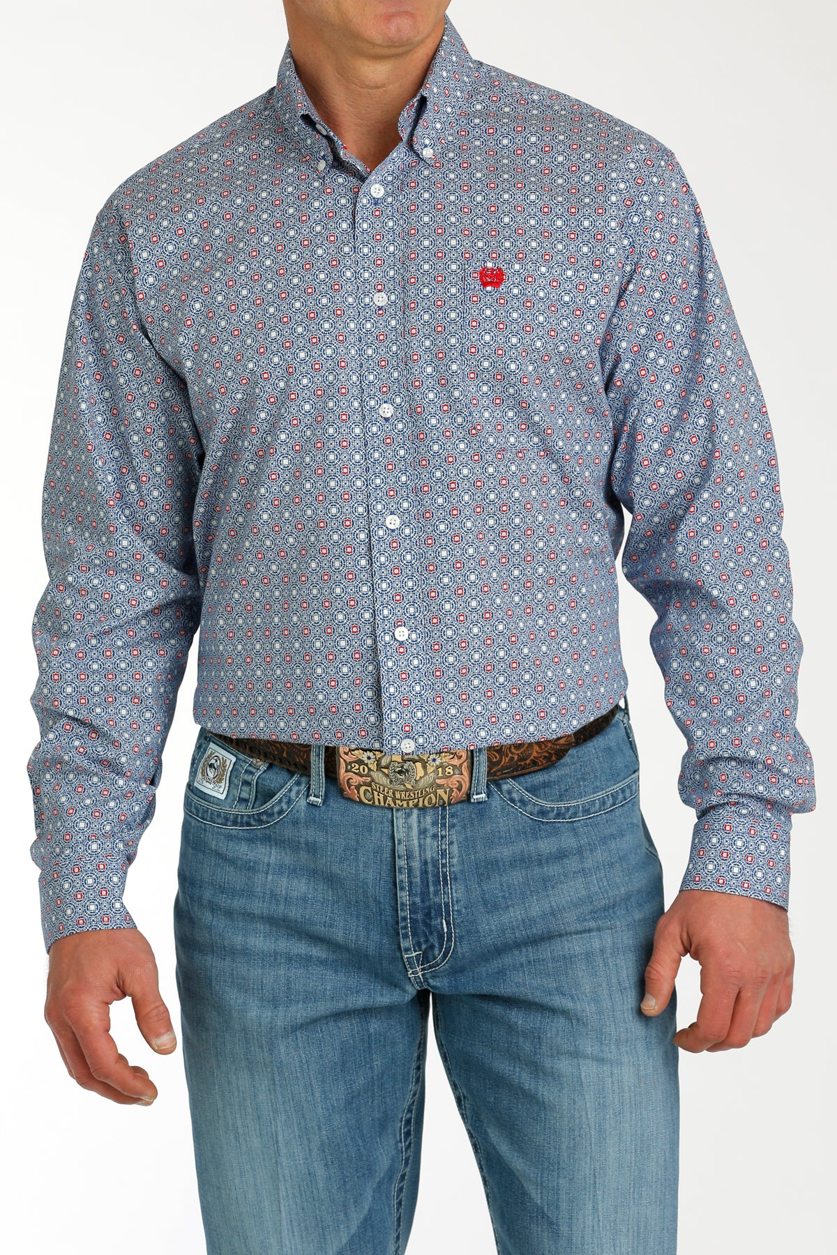 Cinch Men’s Red/White/Blue