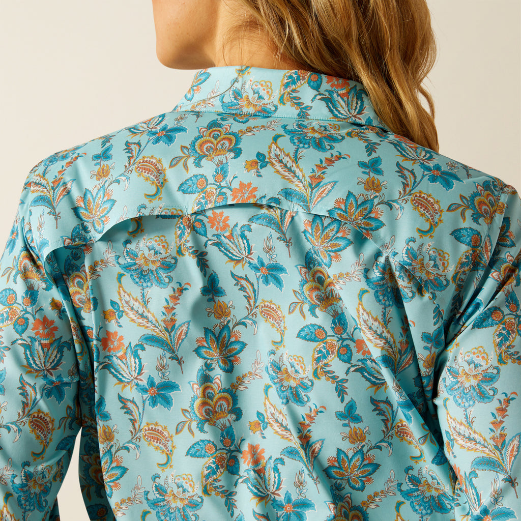 Ariat Blue Paisley Floral Shirt (8801)