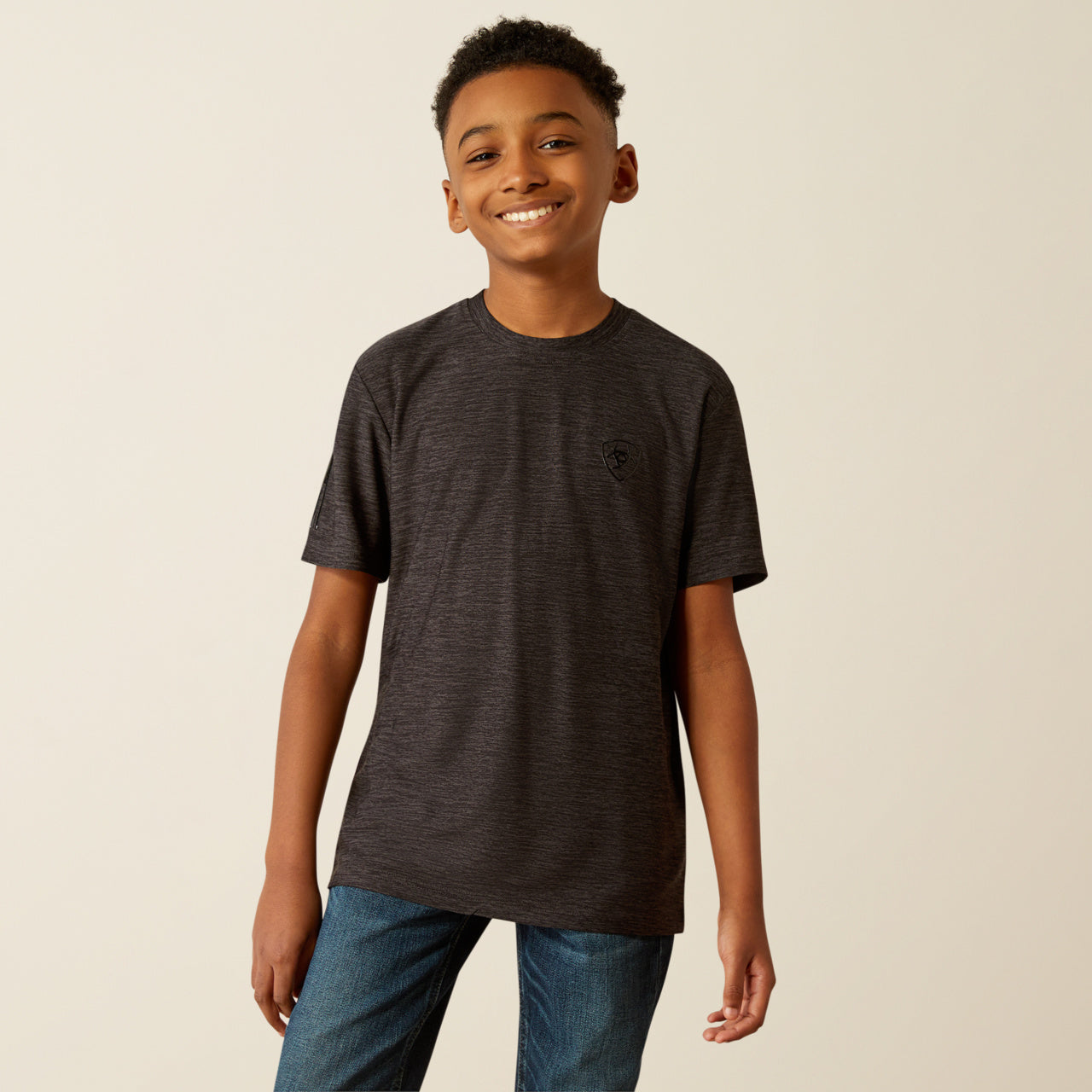 Boys AriatTEK Black Tee