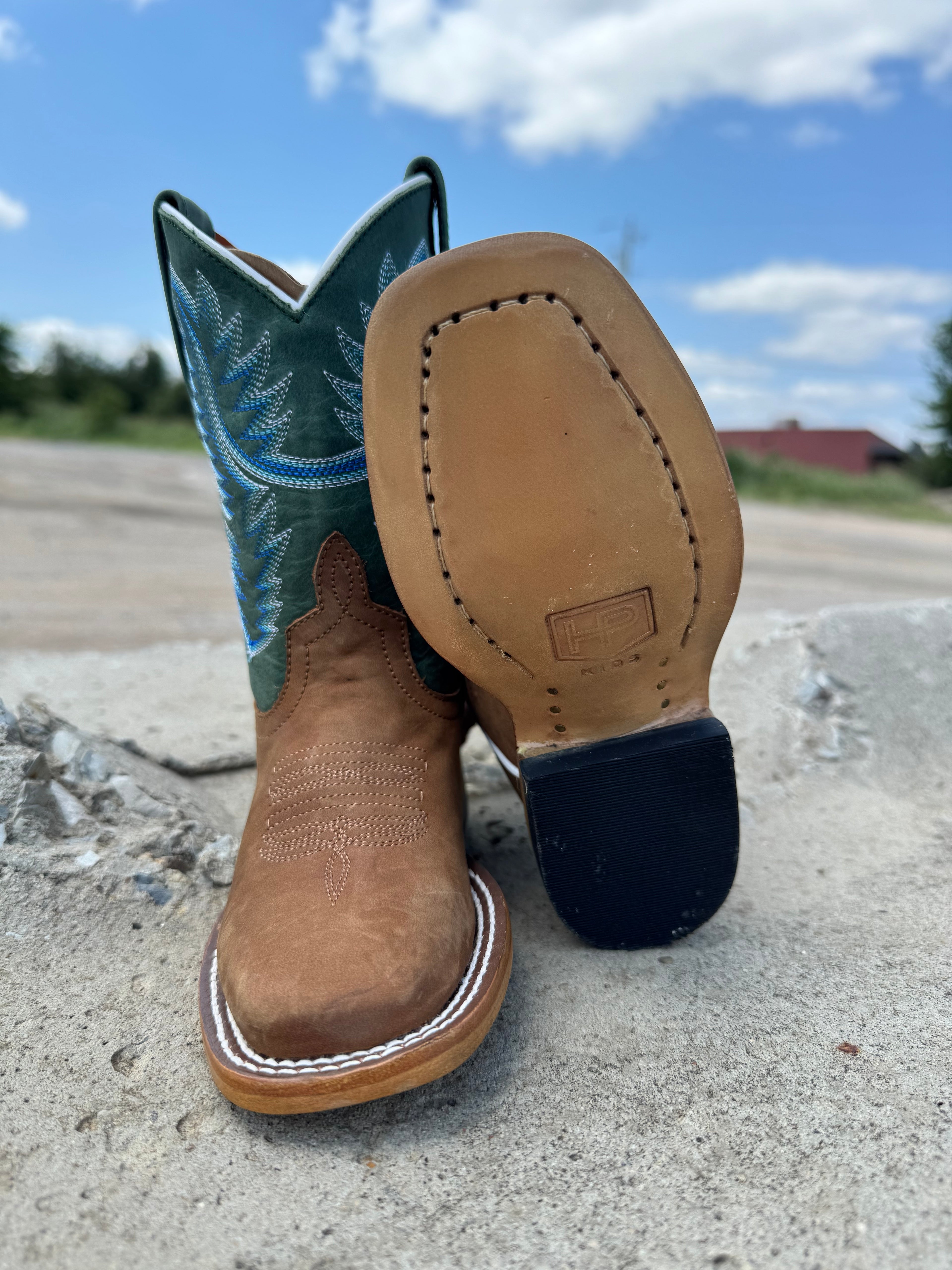 Kids Green Up Boots (HPK8078)