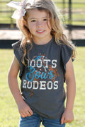 Boots Bows Rodeos Girls Tee
