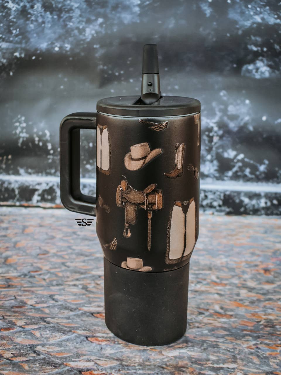 Western Classic Flip Top Tumbler
