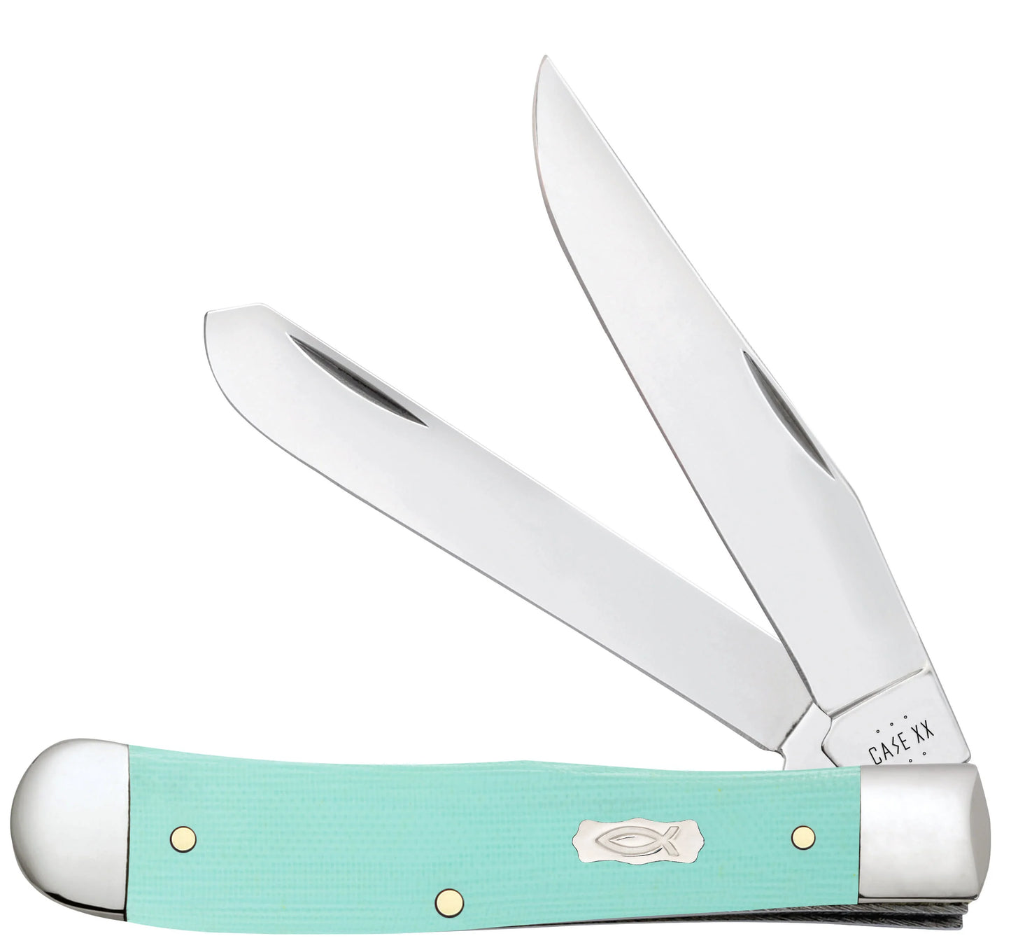 Smooth Seafoam Green G-10 Trapper (18100)