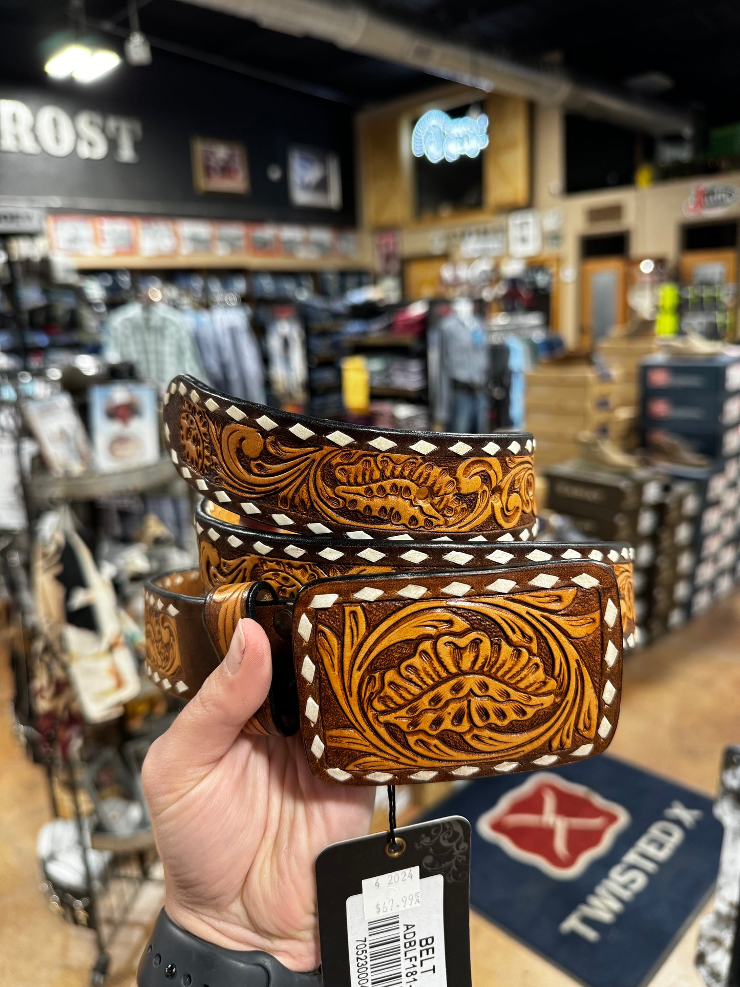 American Darling Tooled Belt (ADBLF181)