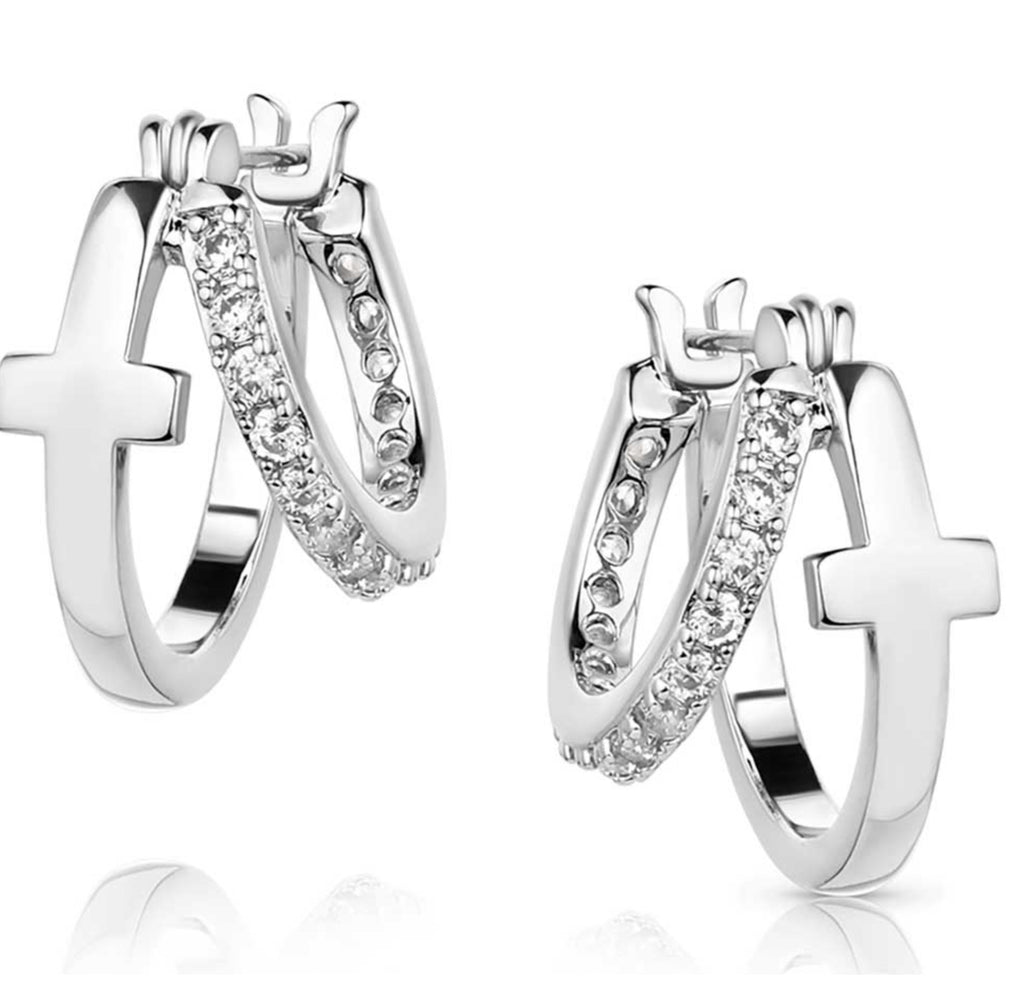 Wrapped in Faith Crystal Earrings