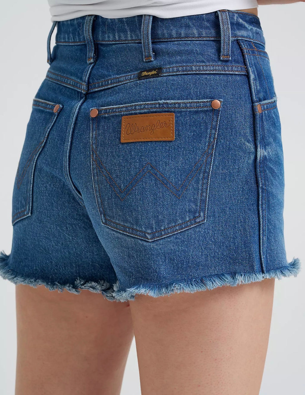 Wrangler Rodeo Shorts Wrangler Women’s High rise Cowboy Shorts – Frost Ranch Wear