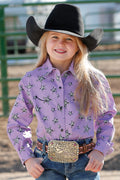 Girl’s Purple Star Shirt (0026)