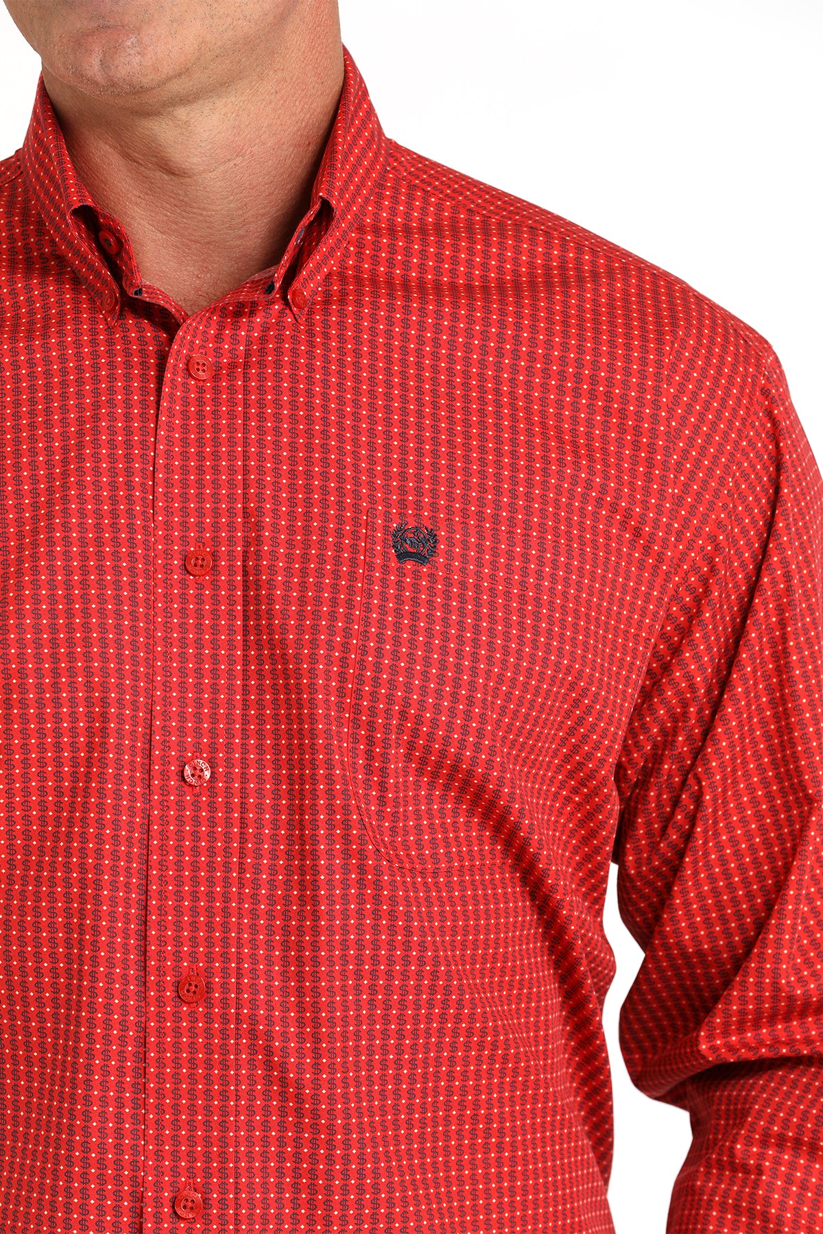 Men’s Red Dollar Sign shirt (5801)