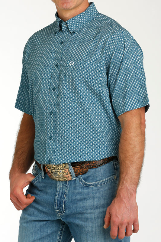 Cinch Men’s SS Teal Shirt (4139)