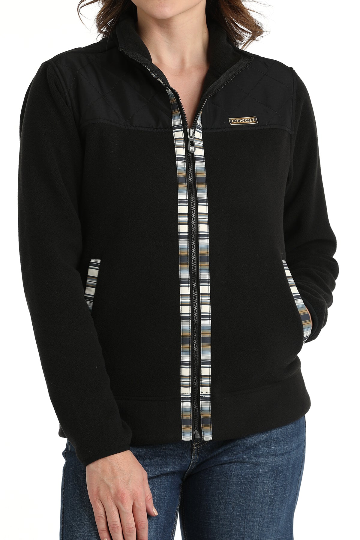 Women’s Black Fleece Jacket (8001)