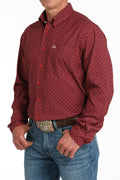 Red Arenaflex LS Button Up