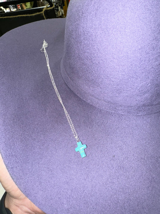 Turquoise Cross Necklace